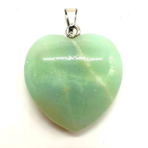 Pendentif Coeur Amazonite 2.5cm
