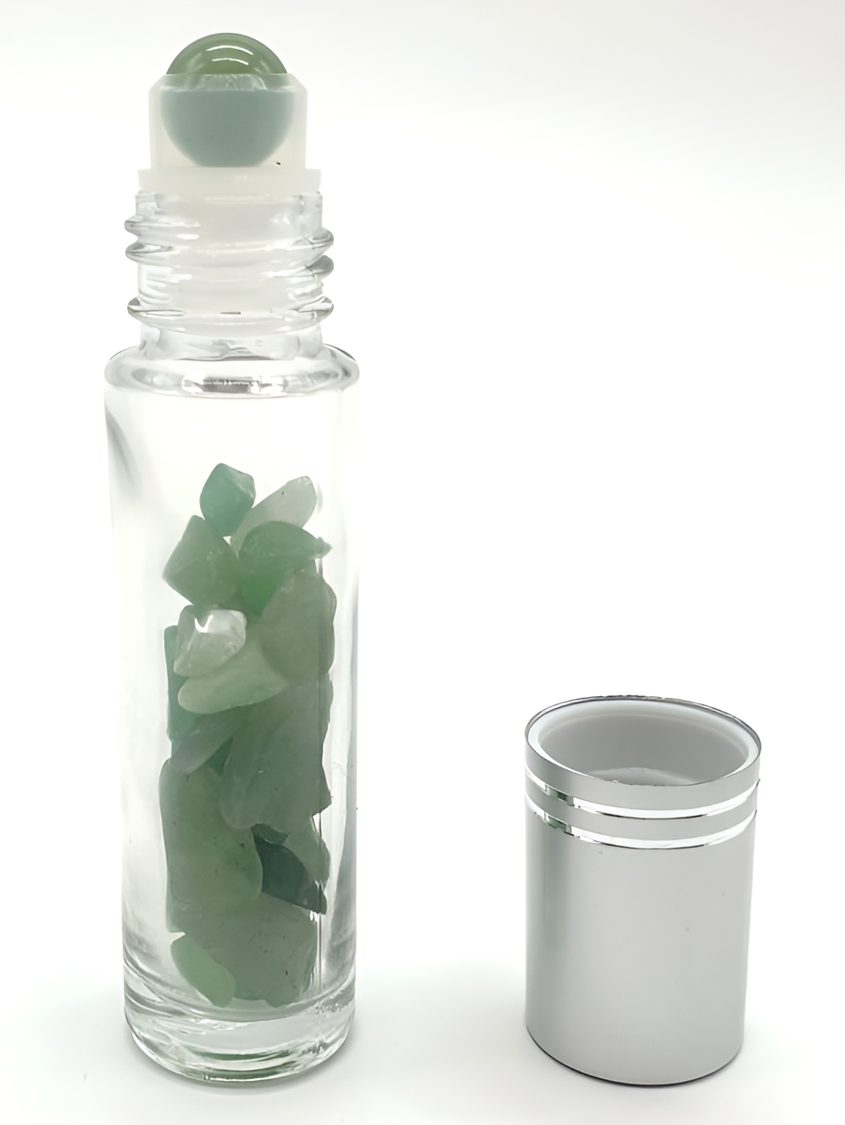 Roll-On Diffuseur Aventurine Verte a remplir d huile essentielle (9cm)