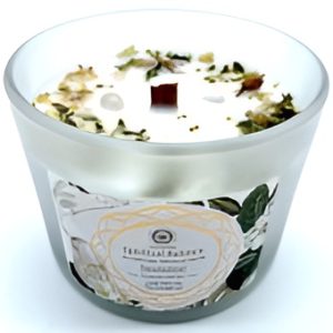 Bougie Parfumée Green Tree 'Equilibre Spirituel' Cristal de Roche + Jasmin