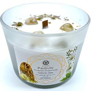 Bougie Parfumée Green Tree 'Positivité' Citrine + Thé vert