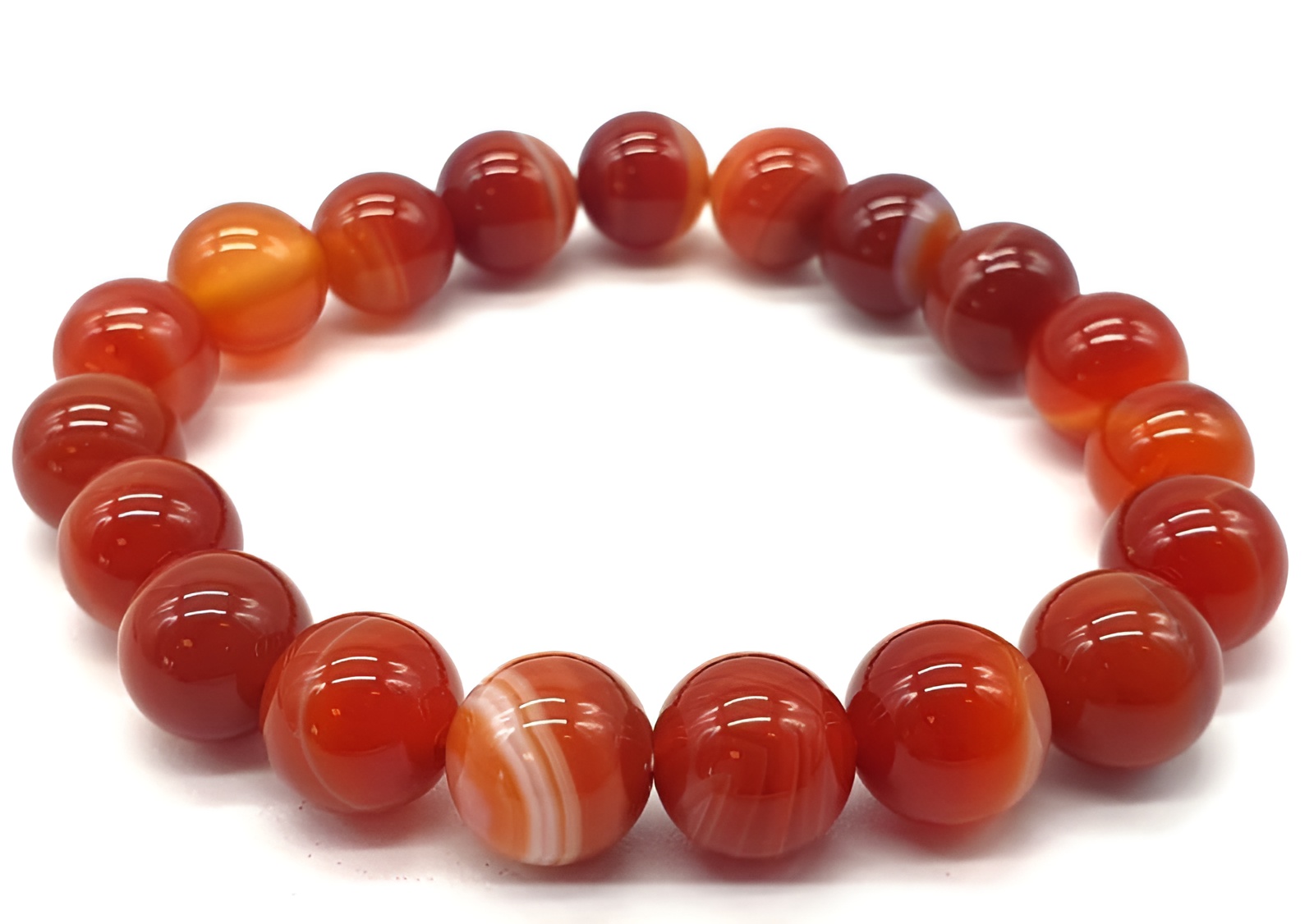 Bracelet en Cornaline Rubanée