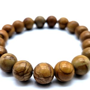 Bracelet en Bois Fossile