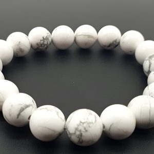Bracelet en Howlite Blanche