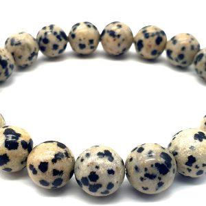 Bracelet en Jaspe Dalmatien