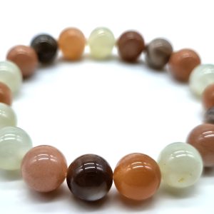 Bracelet en Pierre de Lune Multicolore