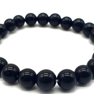 Bracelet en Obsidienne Noire