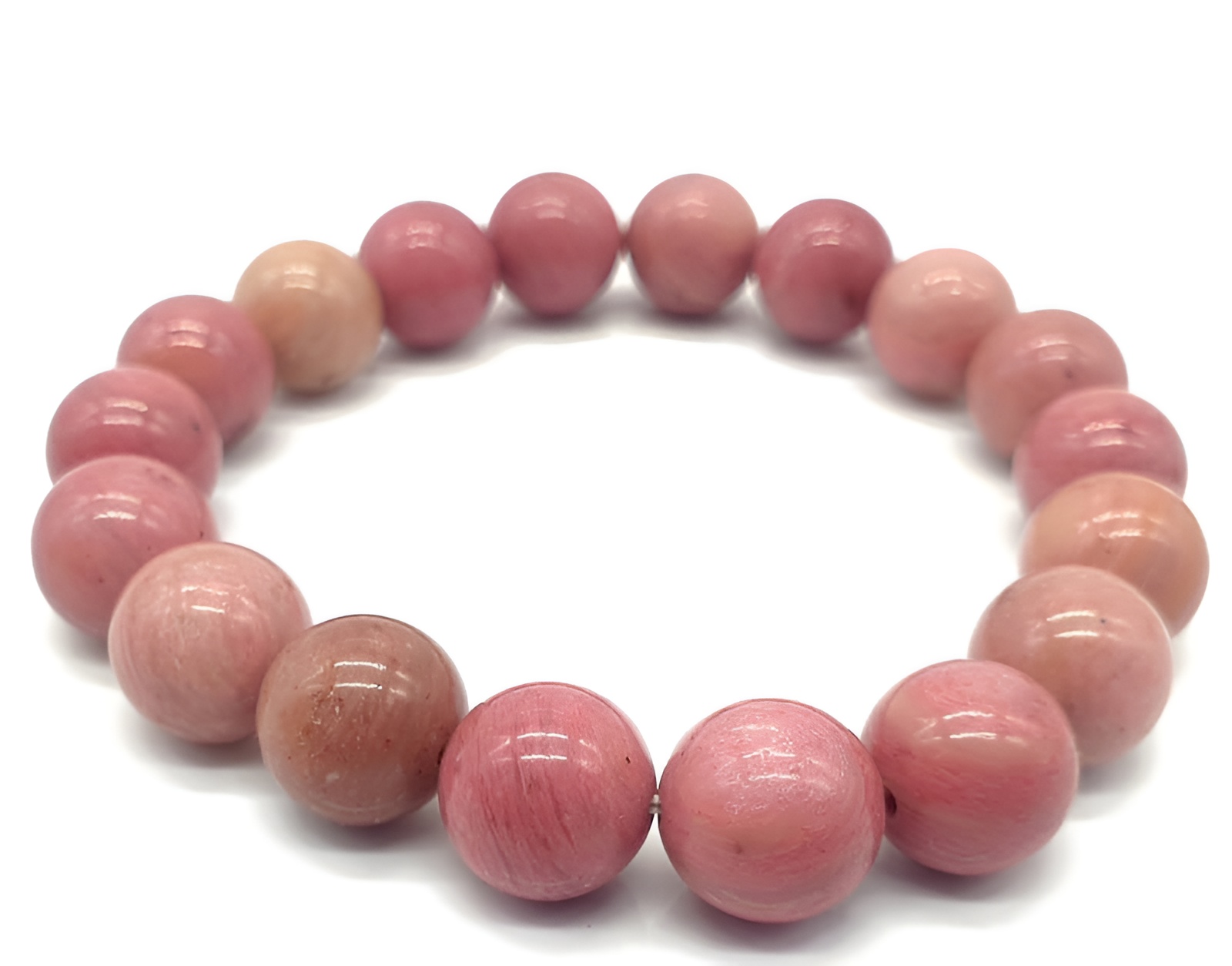 Bracelet en Rhodonite rose