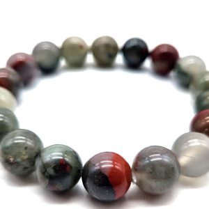 Bracelet en Jaspe Héliotrope Africaine