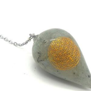Pendule Fleur de Vie en Labradorite