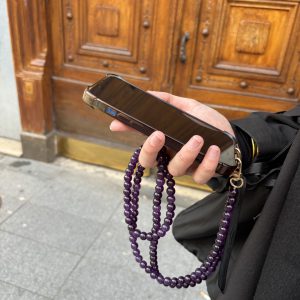Chaine de Téléphone en Améthyste
